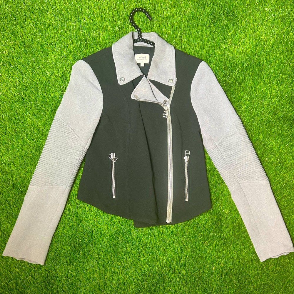 ARITZIA Wilfred Montesson Black Moto Jacket 2